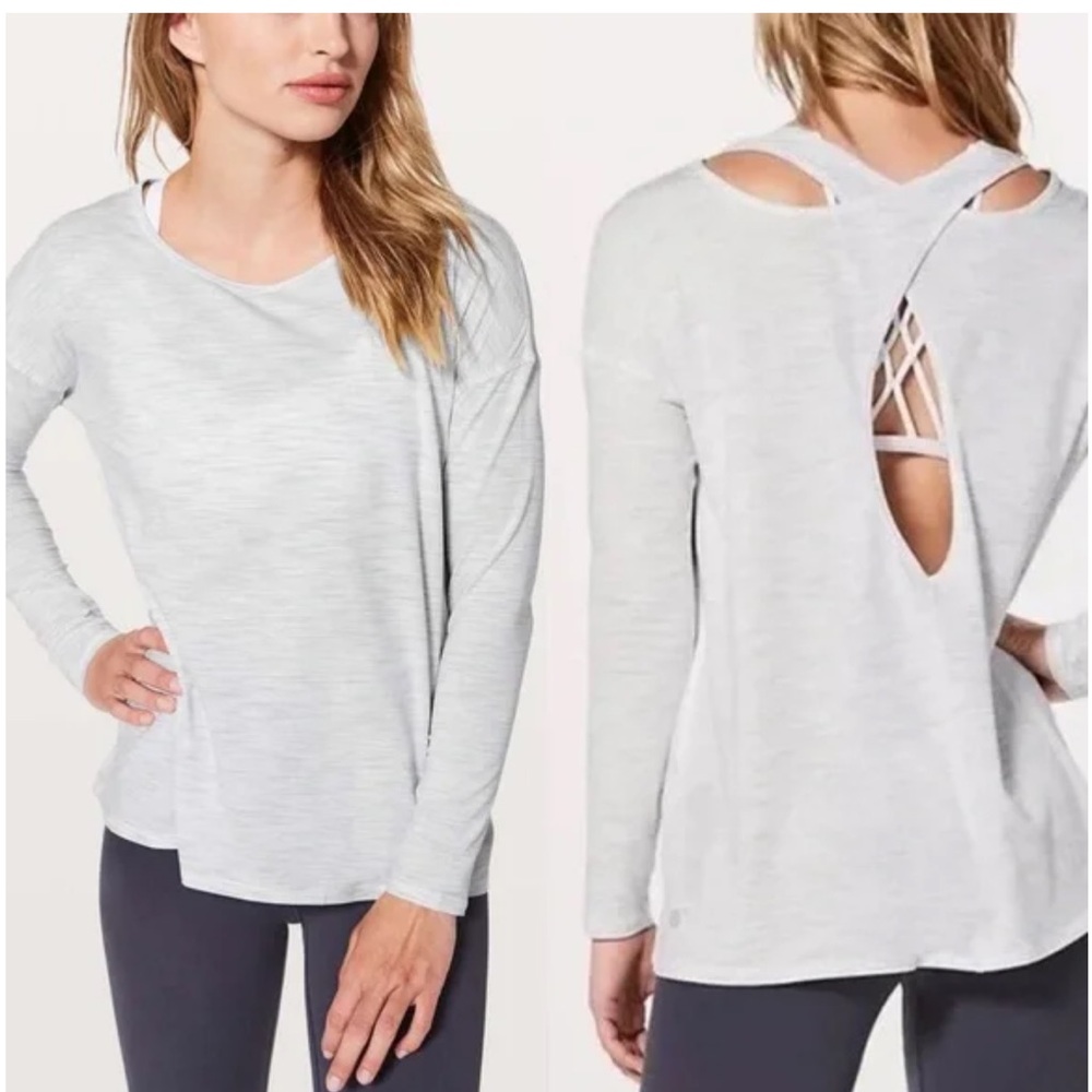 Lululemon Back Into It Long Sleeve Athletic Top